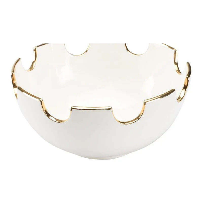 Glazed Ceramic Made Classic Bowl - LOOMLAN - Chelsea House - Boxes & Bowls