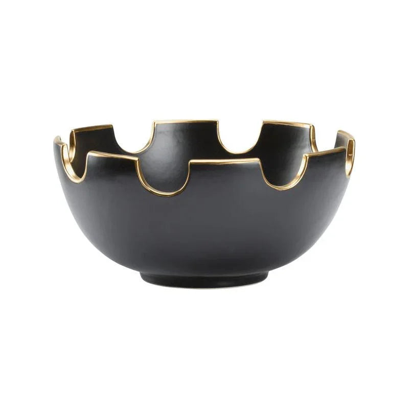 Glazed Ceramic Made Classic Bowl - LOOMLAN - Chelsea House - Boxes & Bowls