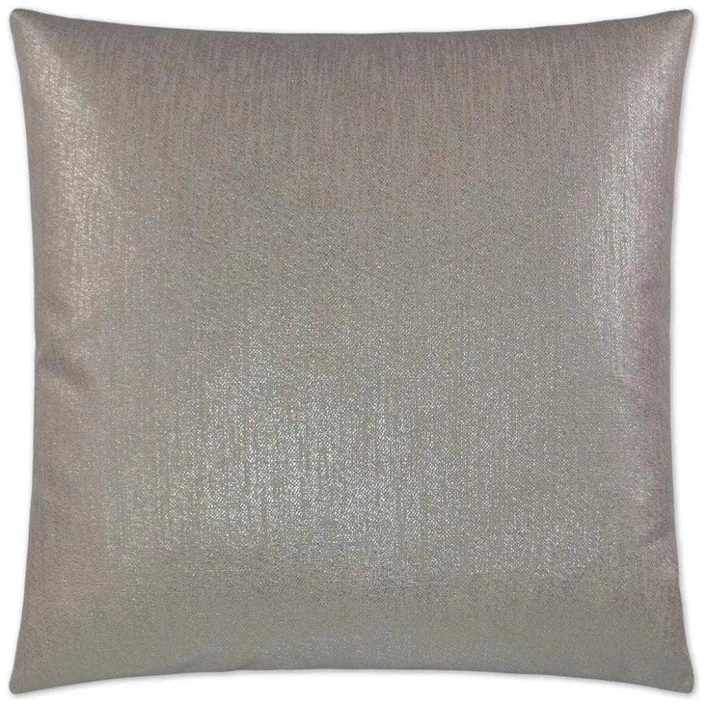 Glitz Platinum Grey Throw Pillow With Insert - LOOMLAN - D.V. Kap - Throw Pillows