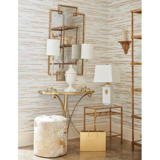 Glouster Lamp Gold Leaf Base Table Lamp - LOOMLAN - Chelsea House - Table Lamps