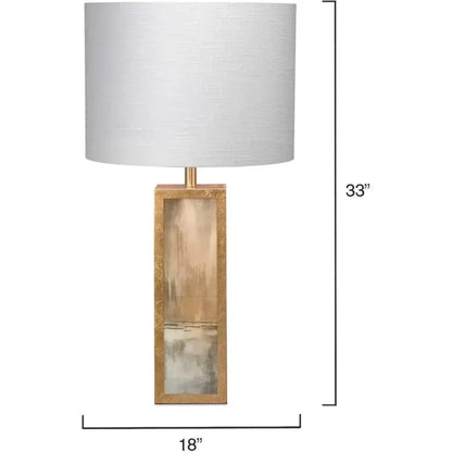 Gold Acrylic Watercolor Cloudscape Table Lamp - LOOMLAN - Jamie Young - Table Lamps