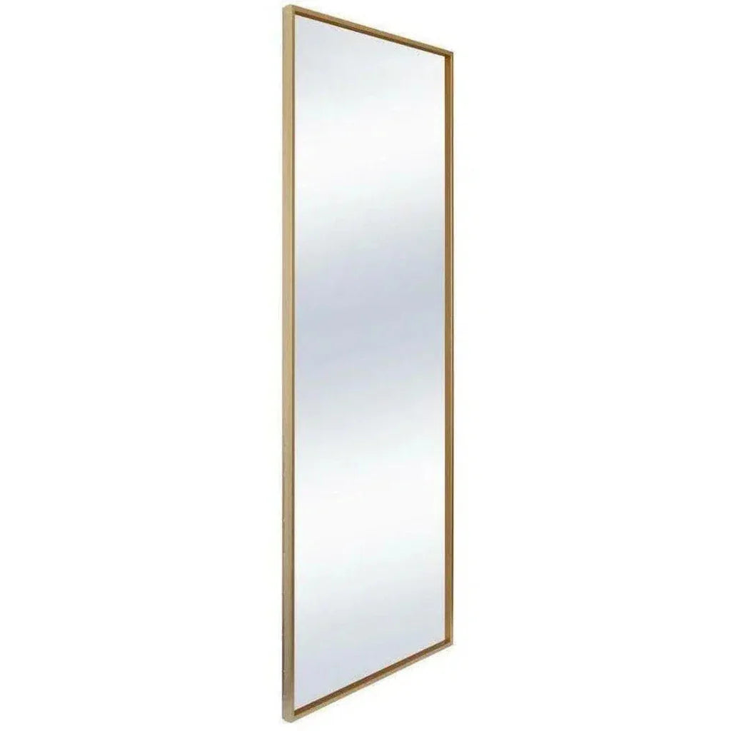 Gold Floor Mirror Leaner Style Gold Iron-Floor Mirrors-Moe's Home-LOOMLAN
