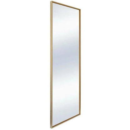 Gold Floor Mirror Leaner Style Gold Iron-Floor Mirrors-Moe's Home-LOOMLAN