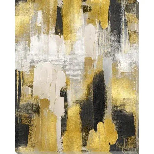 Golden Cityscape Indoor Outdoor Wall Art - LOOMLAN - LOOMLAN - Canvas Art