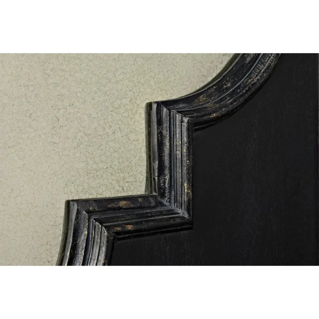 Good Luck Wood Black Vertical Mirror - LOOMLAN - Noir - Wall Mirrors