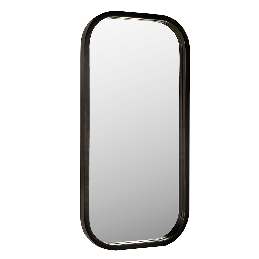 Gorky Black Iron Frame Wall Mirror