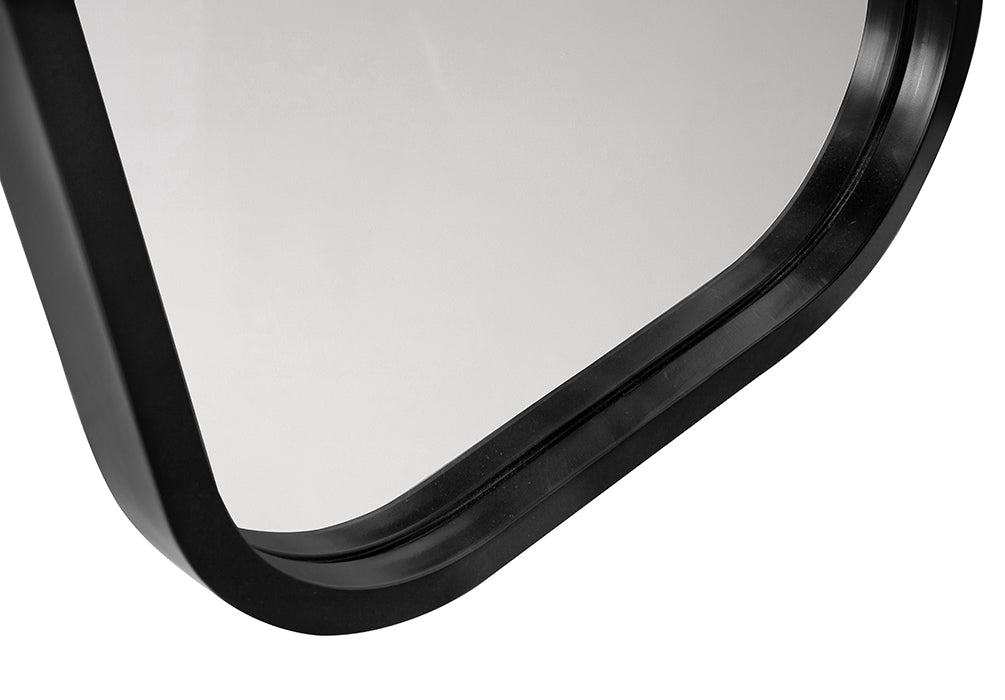 Gorky Black Iron Frame Wall Mirror