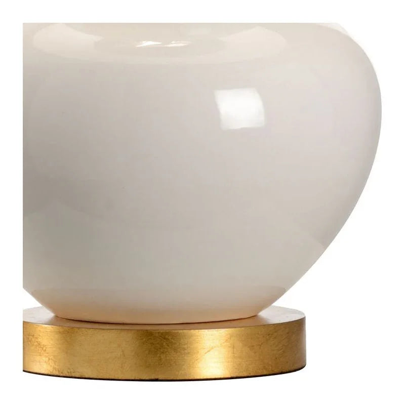 Gourd Ceramic With Antique Gold Accent Base Table Lamp - LOOMLAN - Chelsea House - Table Lamps