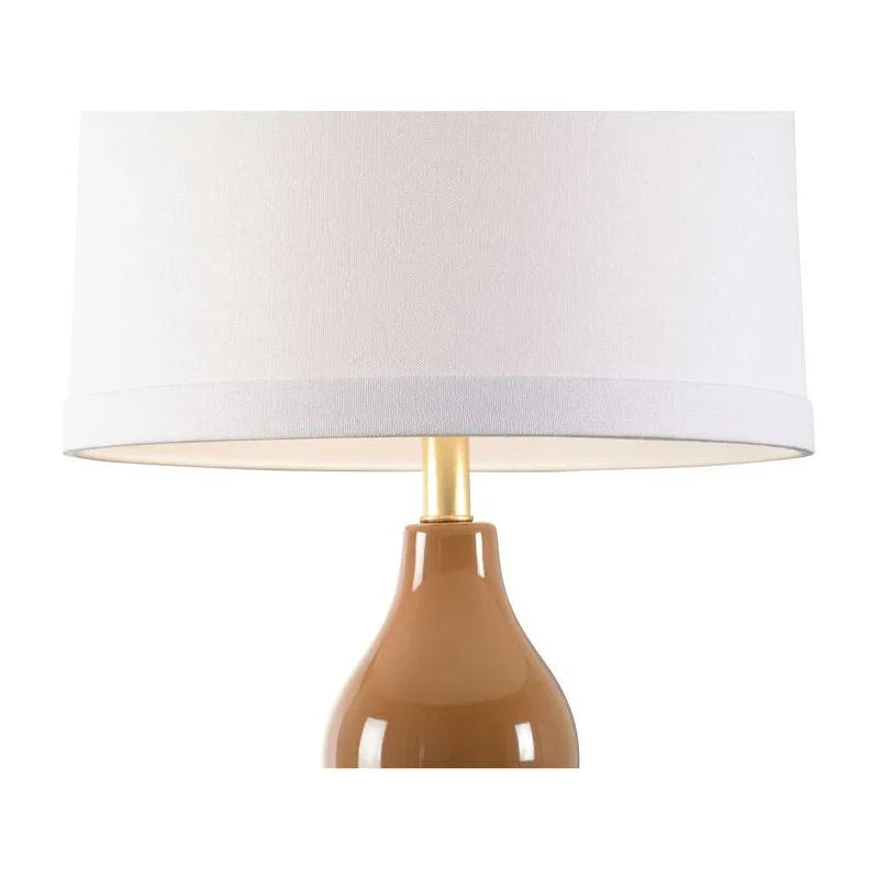 Gourd Ceramic With Antique Gold Accent Base Table Lamp - LOOMLAN - Chelsea House - Table Lamps