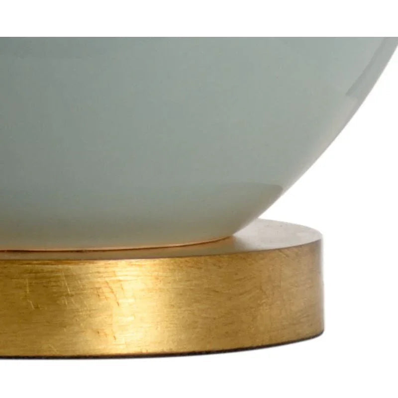 Gourd Ceramic With Antique Gold Accent Base Table Lamp - LOOMLAN - Chelsea House - Table Lamps