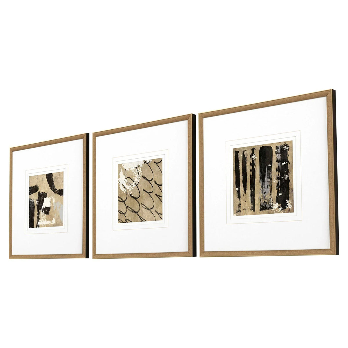 Grammercy II Wood Brown Framed Wall Art 3PC -- view 3
