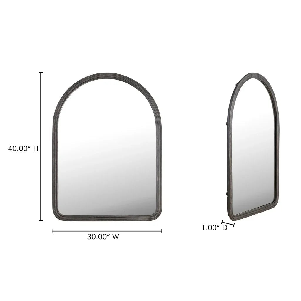 Granger Black Minimalist Design Wall Mirror - LOOMLAN - Moe's Home - Wall Mirrors