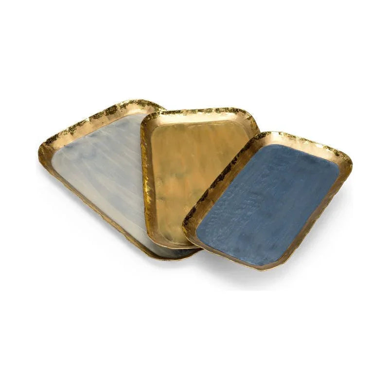 Grant Enamel Painted Tray (Set of 3) - LOOMLAN - Wildwood - Trays