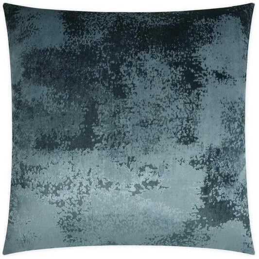 Grated Pacific Solid Blue Teal Large Throw Pillow - LOOMLAN - D.V. Kap - Throw Pillows