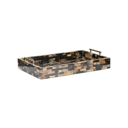 Grayson Stunning Geometric Pattern Tray - LOOMLAN - Wildwood - Trays