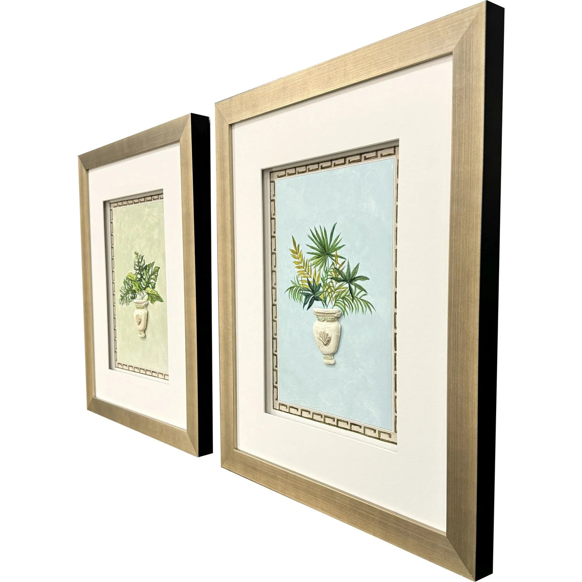 Grecian Vase Palm II Framed Wall Art 2PC -- view 3