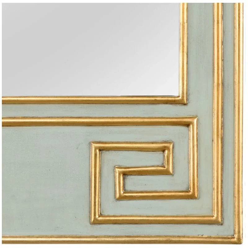 Greek Hall Wood Framed Wall Mirror - Green - LOOMLAN - Chelsea House - Wall Mirrors