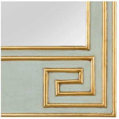 Greek Hall Wood Framed Wall Mirror - Green - LOOMLAN - Chelsea House - Wall Mirrors
