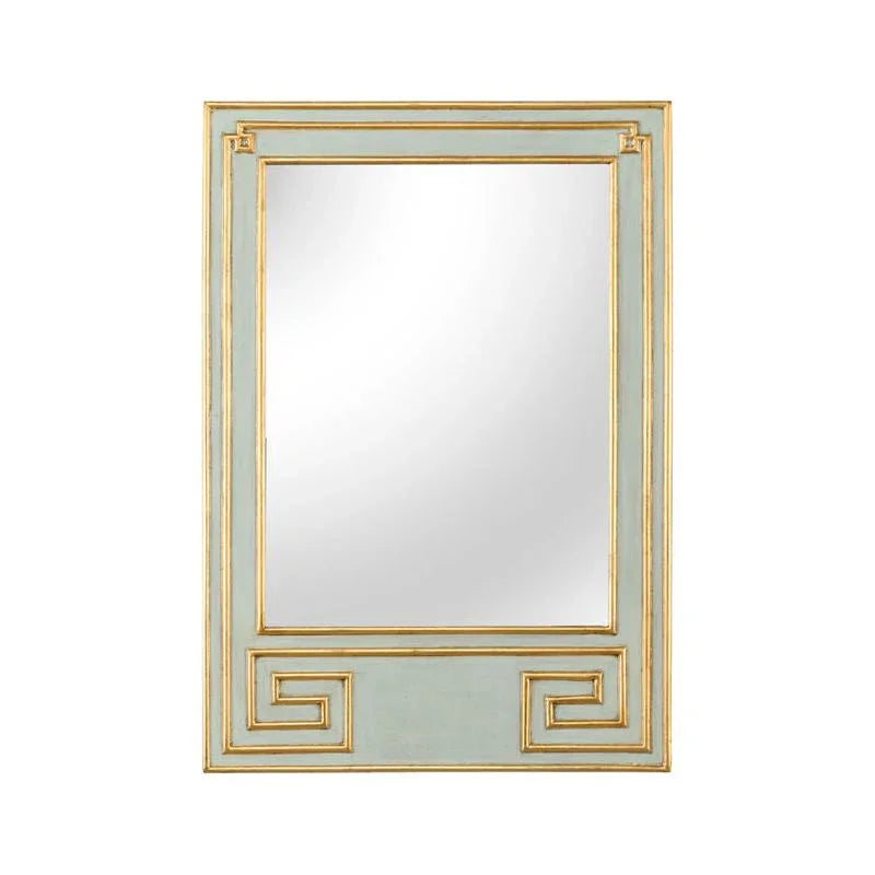 Greek Hall Wood Framed Wall Mirror - Green - LOOMLAN - Chelsea House - Wall Mirrors