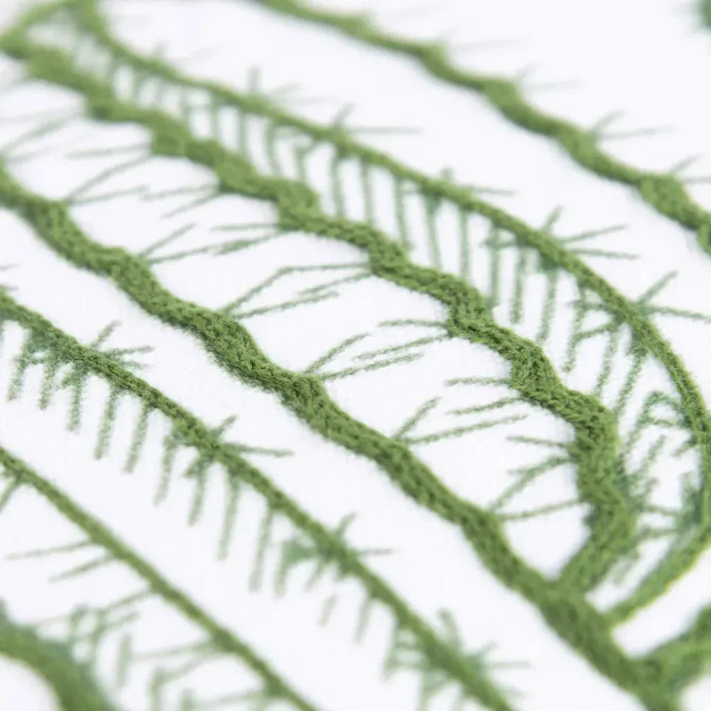 Green Sean Words Decorative Couch Pillows Down Insert - LOOMLAN - LOOMLAN - Throw Pillows