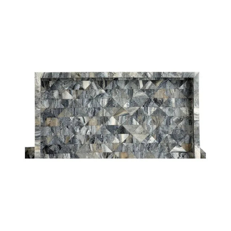 Greer Geometric Patterned Bone Tray - LOOMLAN - Wildwood - Trays