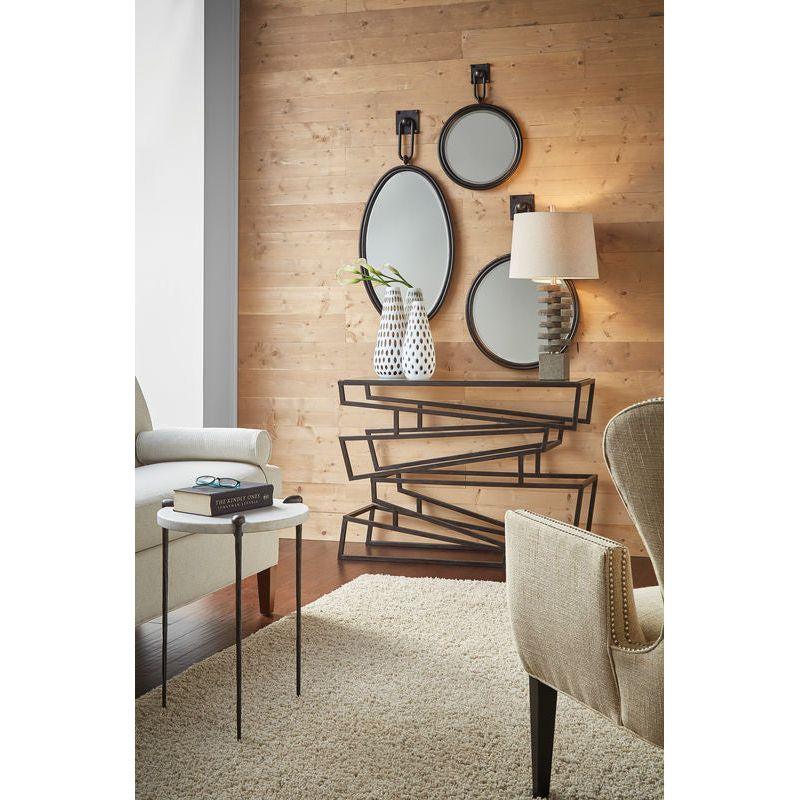 Grenada Iron Framed Wall Mirror - LOOMLAN - Wildwood - Wall Mirrors