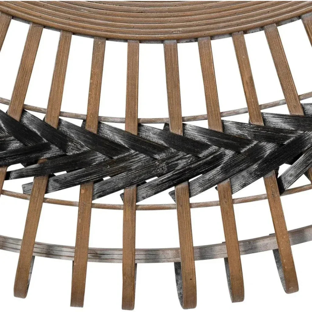 Grey Bamboo Grove Braided Wall Mirror - LOOMLAN - Jamie Young - Wall Mirrors