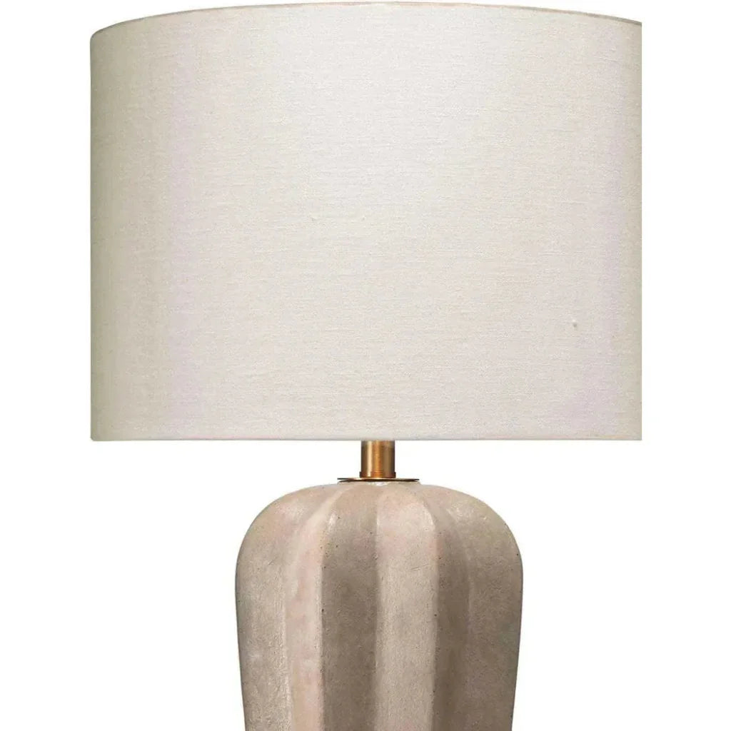 Grey Cement Regal Table Lamp - LOOMLAN - Jamie Young - Table Lamps