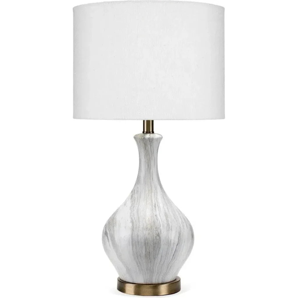 Grey Ceramic Acrylic Mila Table Lamp - LOOMLAN - Jamie Young - Table Lamps