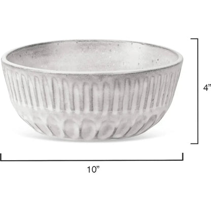 Grey Ceramic Cradle Bowl - LOOMLAN - Jamie Young - Boxes & Bowls