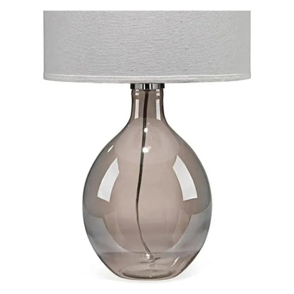 Grey Glass Juliette Table Lamp - LOOMLAN - Jamie Young - Table Lamps