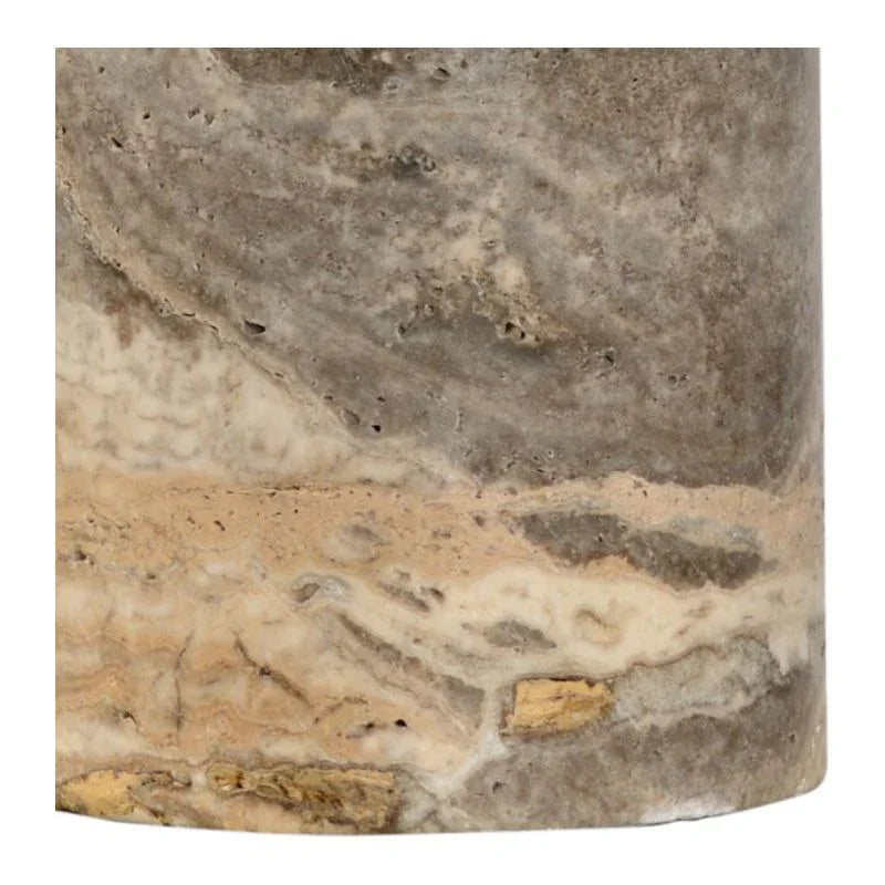 Grey Marble Column Brass Finish Table Lamp - LOOMLAN - Chelsea House - Table Lamps