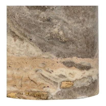 Grey Marble Column Brass Finish Table Lamp - LOOMLAN - Chelsea House - Table Lamps