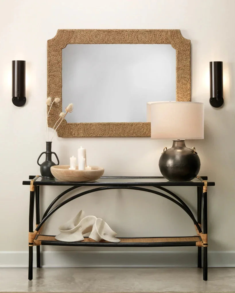 Grey Modern Two Handled Kettle Table Lamp - LOOMLAN - Jamie Young - Table Lamps