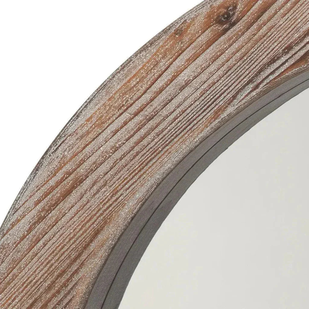 Grey Veneer Reclaimed Wall Mirror - LOOMLAN - Jamie Young - Wall Mirrors