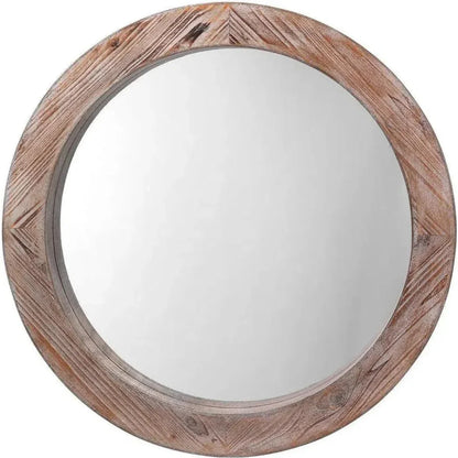 Grey Veneer Reclaimed Wall Mirror - LOOMLAN - Jamie Young - Wall Mirrors