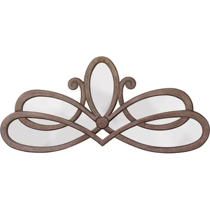 Grey Wood Decorative Wall Mirror 46" Wide - LOOMLAN - Jamie Young - Wall Mirrors