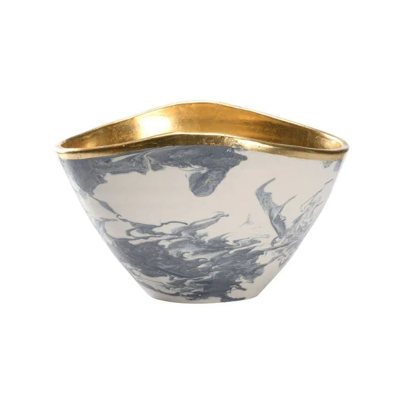 Chelsea House Grigio Marble Made Grey Bowl