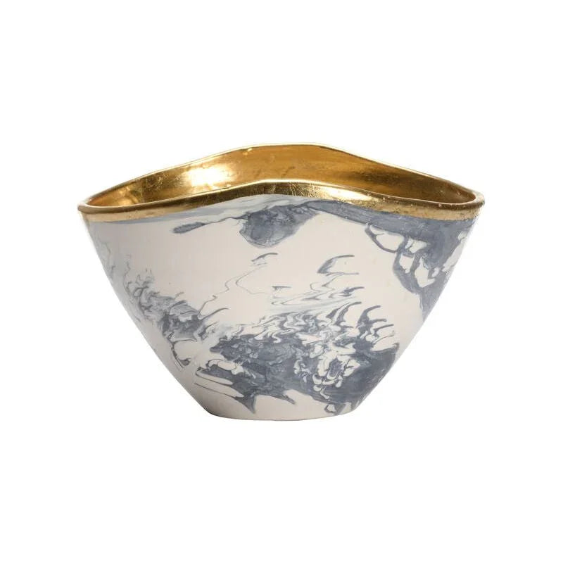 Chelsea House Grigio Marble Made Grey Bowl