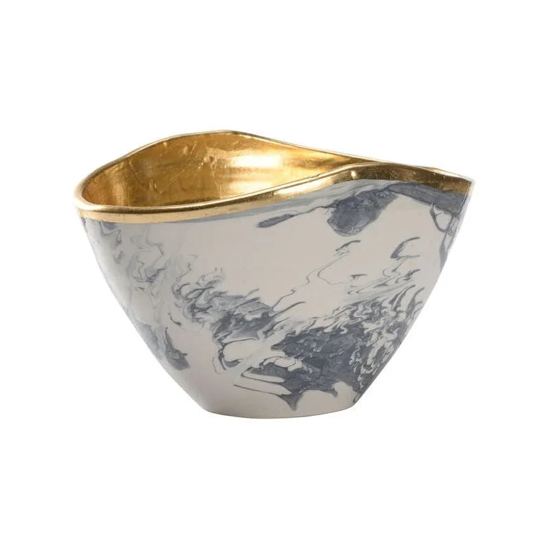 Chelsea House Grigio Marble Made Grey Bowl