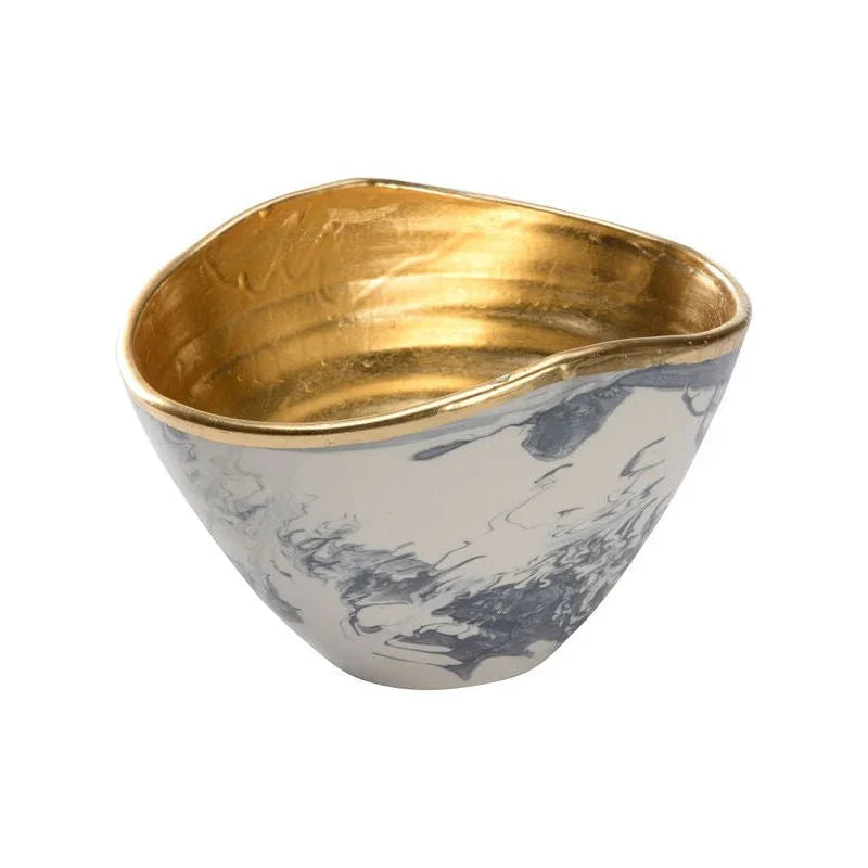 Grigio Marble Made Grey Bowl - LOOMLAN - Chelsea House - Boxes & Bowls