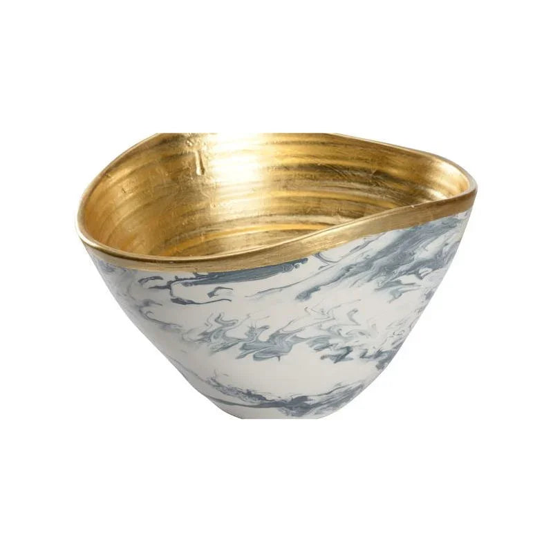 Grigio Marble Made Large Bowl -- view 3