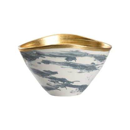 Grigio Marble Made Large Bowl -- view 5