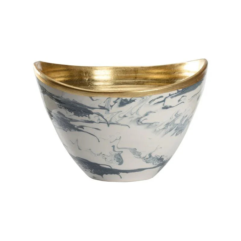 Grigio Marble Made Large Bowl -- view 6