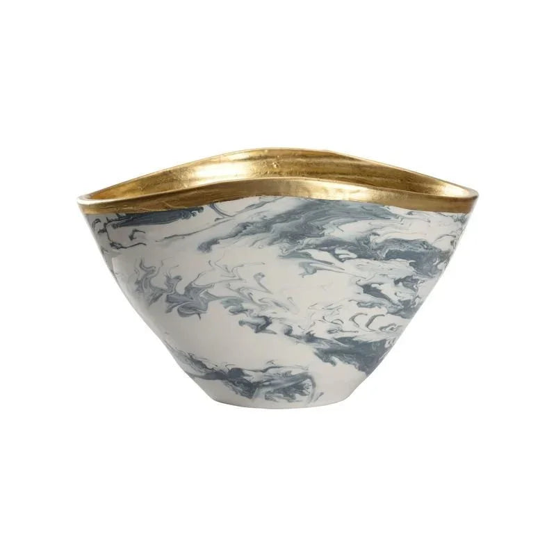 Grigio Marble Made Large Bowl -- view 7