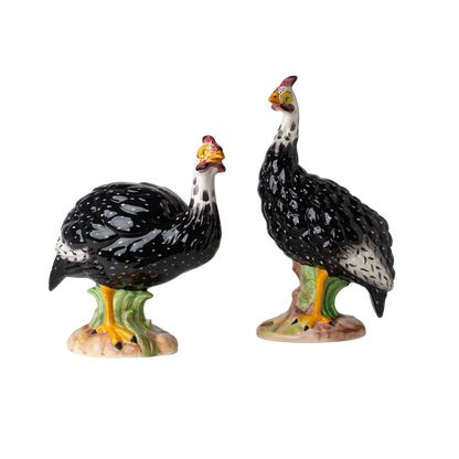 Guinea Hand-Painted Ceramic Hen Sculpture