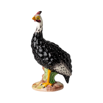 Guinea Hand-Painted Ceramic Hen Sculpture