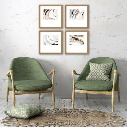 Gulf Neutral Canvas Art 4PC