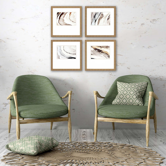 Gulf Neutral Canvas Art 4PC