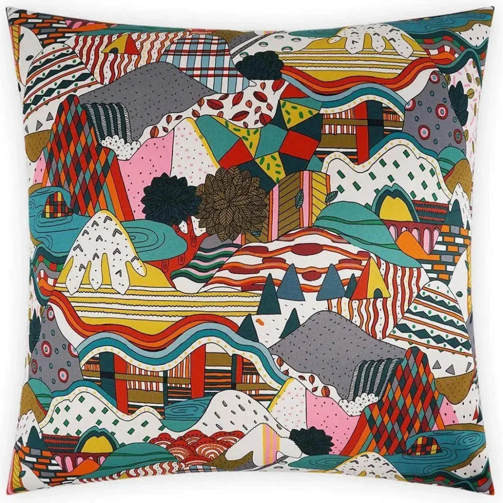 D.V. Kap Gulliver Multi Color Throw Pillow With Insert